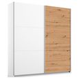 Rauch Aurelio 175cm Alpine White and Artisan Oak 2 Door Sliding Wardrobe