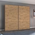 Rauch Aurelio 218cm Artisan Oak 2 Door Sliding Wardrobe