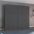 Rauch Aurelio 218cm Metallic Grey 2 Door Sliding Wardrobe