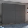 Rauch Aurelio 261cm Metallic Grey 2 Door Sliding Wardrobe