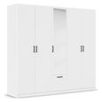 Rauch Bari 226cm 5 Door Combi Wardrobe - Alpine White