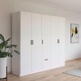 Rauch Bari 226cm 5 Door Wardrobe - Alpine White