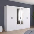 Rauch Bari 271cm 6 Door Combi Wardrobe - Alpine White