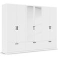 Bari Wardrobe - 271cm - 6 Door - Combi - 3 Drawer - Alpine White