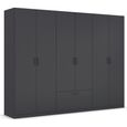 Rauch Bari 271cm 6 Door Wardrobe - Metallic Grey
