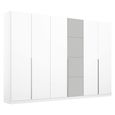 Rauch Bellezza 275cm 6 Door Wardrobe - Alpine White and Silk Grey