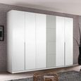 Rauch Bellezza 275cm 6 Door Wardrobe - Alpine White and Silk Grey