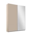 Rauch Belluno 136cm 2 Door Sliding Wardrobe with Mirror - Champagne