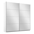 Rauch Belluno 181cm 2 Door Sliding Mirrored Wardrobe - Alpine White