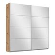 Rauch Belluno 181cm 2 Door Sliding Mirrored Wardrobe - Artisan Oak