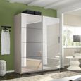 Rauch Belluno 181cm 2 Door Sliding Mirrored Wardrobe - Champagne