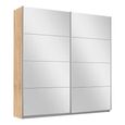 Rauch Belluno 181cm 2 Door Sliding Mirrored Wardrobe - Sonoma Oak
