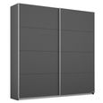 Rauch Belluno 181cm 2 Door Sliding Wardrobe - Metallic Dark Grey