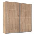 Rauch Belluno 181cm 2 Door Sliding Wardrobe - Sonoma Oak