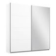 Rauch Belluno 181cm 2 Door Sliding Wardrobe with Mirror - Alpine White
