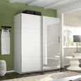 Rauch Belluno 181cm 2 Door Sliding Wardrobe with Mirror - Alpine White
