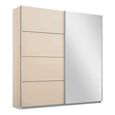 Rauch Belluno 181cm 2 Door Sliding Wardrobe with Mirror - Champagne