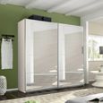 Rauch Belluno 226cm 2 Door Sliding Mirrored Wardrobe - Champagne