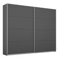 Rauch Belluno 226cm 2 Door Sliding Wardrobe - Metallic Dark Grey