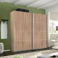 Rauch Belluno 226cm 2 Door Sliding Wardrobe - Sonoma Oak
