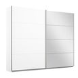 Rauch Belluno 226cm 2 Door Sliding Wardrobe with Mirror - Alpine White