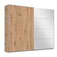 Rauch Belluno 226cm 2 Door Sliding Wardrobe with Mirror - Artisan Oak