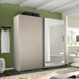 Rauch Belluno 226cm 2 Door Sliding Wardrobe with Mirror - Champagne