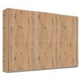 Rauch Belluno 271cm 3 Door Sliding Wardrobe - Artisan Oak
