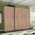 Rauch Belluno 271cm 3 Door Sliding Wardrobe - Sonoma Oak