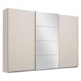 Rauch Belluno 271cm 3 Door Sliding Wardrobe with Mirror - Champagne