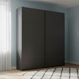 Rauch Beluga Extra 137cm 2 Door Sliding Wardrobe - Graphite