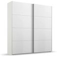 Beluga Extra Sliding Wardrobe - 181cm - 2 Door - Alpine White
