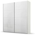 Beluga Extra Sliding Wardrobe - 181cm - 2 Door - Alpine White & White High Gloss