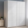 Beluga Extra Sliding Wardrobe - 181cm - 2 Door - Alpine White