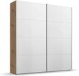 Beluga Extra Sliding Wardrobe - 181cm - 2 Door - Artisan Oak & Alpine White
