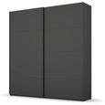 Beluga Extra Sliding Wardrobe - 181cm - 2 Door - Graphite