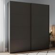 Beluga Extra Sliding Wardrobe - 181cm - 2 Door - Graphite