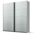 Beluga Extra Sliding Wardrobe - 181cm - 2 Door - Silk Grey