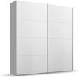 Beluga Extra Sliding Wardrobe - 181cm - 2 Door - Silk Grey & Alpine White