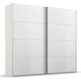 Beluga Extra Sliding Wardrobe - 226cm - 2 Door - Alpine White