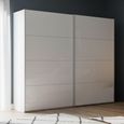 Beluga Extra Sliding Wardrobe - 226cm - 2 Door - Alpine White