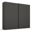 Beluga Extra Sliding Wardrobe - 226cm - 2 Door - Graphite