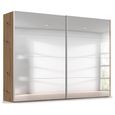 Beluga Extra Sliding Wardrobe - 271cm - 2 Door - Mirrored - Artisan Oak