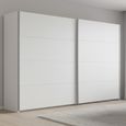 Beluga Extra Sliding Wardrobe - 271cm - 2 Door - Alpine White