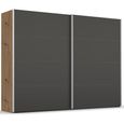 Beluga Extra Sliding Wardrobe - 271cm - 2 Door - Artisan Oak & Graphite