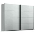 Beluga Extra Sliding Wardrobe - 271cm - 2 Door - Silk Grey