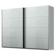 Beluga Extra Sliding Wardrobe - 271cm - 2 Door - Silk Grey