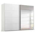 Beluga Extra Sliding Wardrobe - 271cm - 2 Door - Mirror - Alpine White