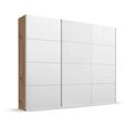 Beluga Extra Sliding Wardrobe - 271cm - 3 Door - Artisan Oak & Alpine White