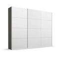 Beluga Extra Sliding Wardrobe - 271cm - 3 Door - Graphite & Alpine White
